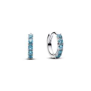 Сережки Pandora "Блакитні маленькі хупи" 293849C01